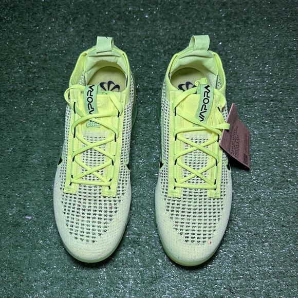 Nike Air Vapormax 2021 FK Flyknit Volt Green Neon Black FD0761-700 Men's Size 8 - Picture 4 of 6